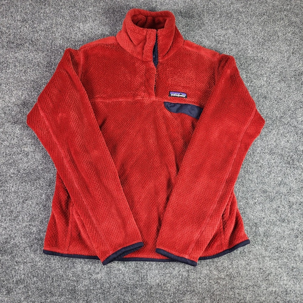 Patagonia Womens Re-Tool Snap-T Fleece Pullover Red Small 25442
